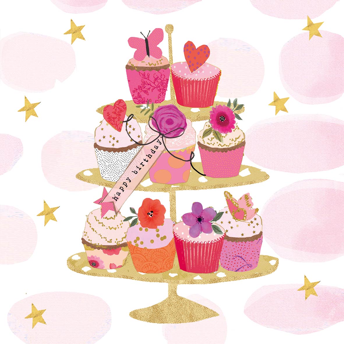 Happy Cupcakes Servietten