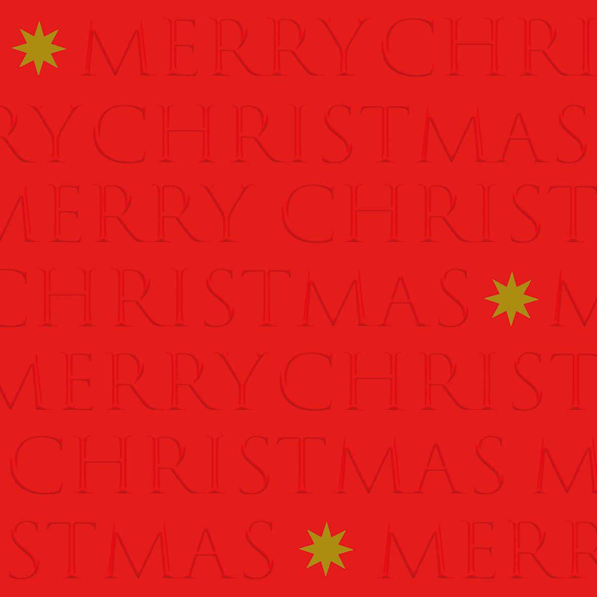 Christmas Letters red relief Servietten