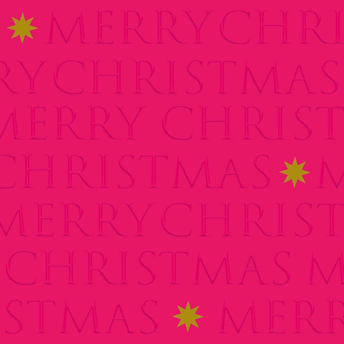 Christmas Letters pink relief Servietten