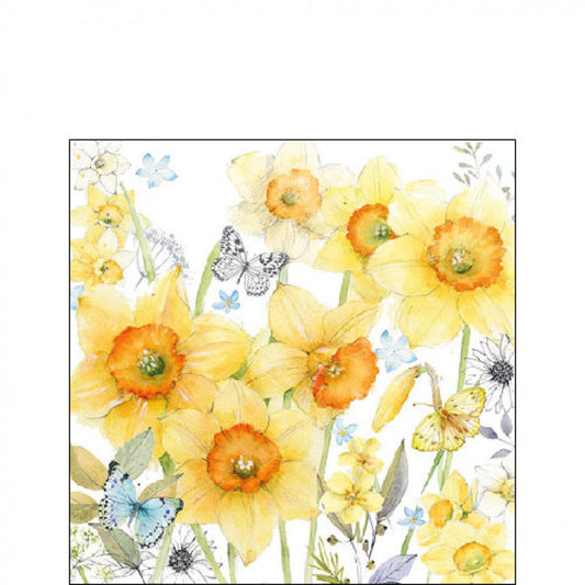 Classic daffodils Servietten 25x25cm