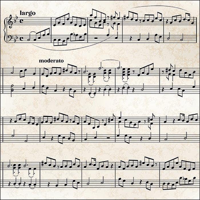 Sheet music Servietten 33x33cm