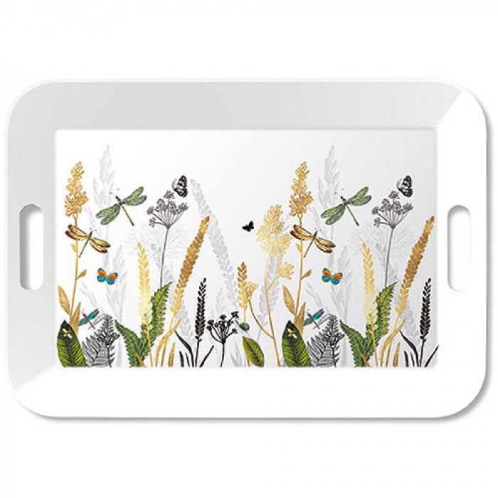 Ornamental flowers white Tableau 33x47cm