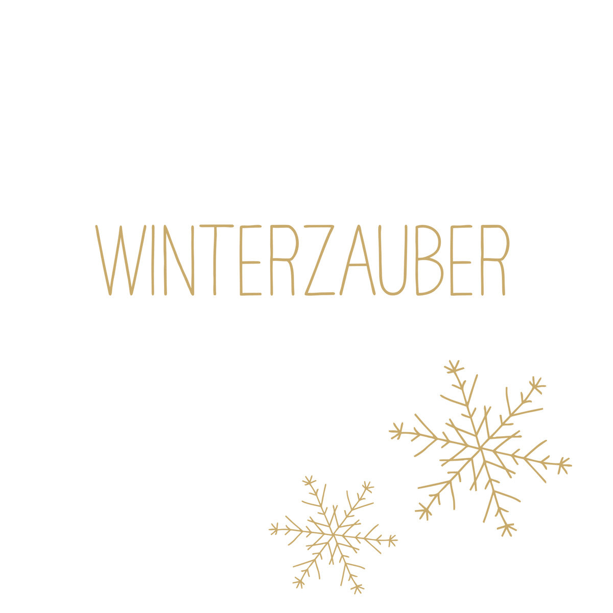 Winterzauber gold Servietten