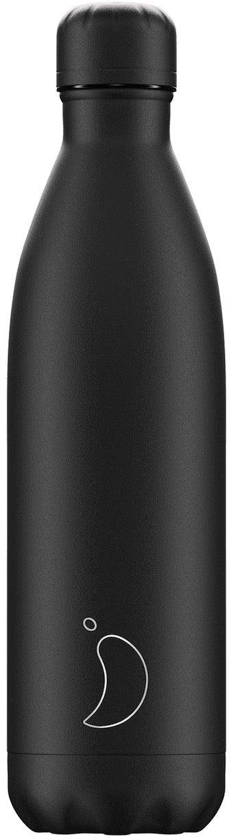 Monochrome All Black Edelstahlflasche 750ml