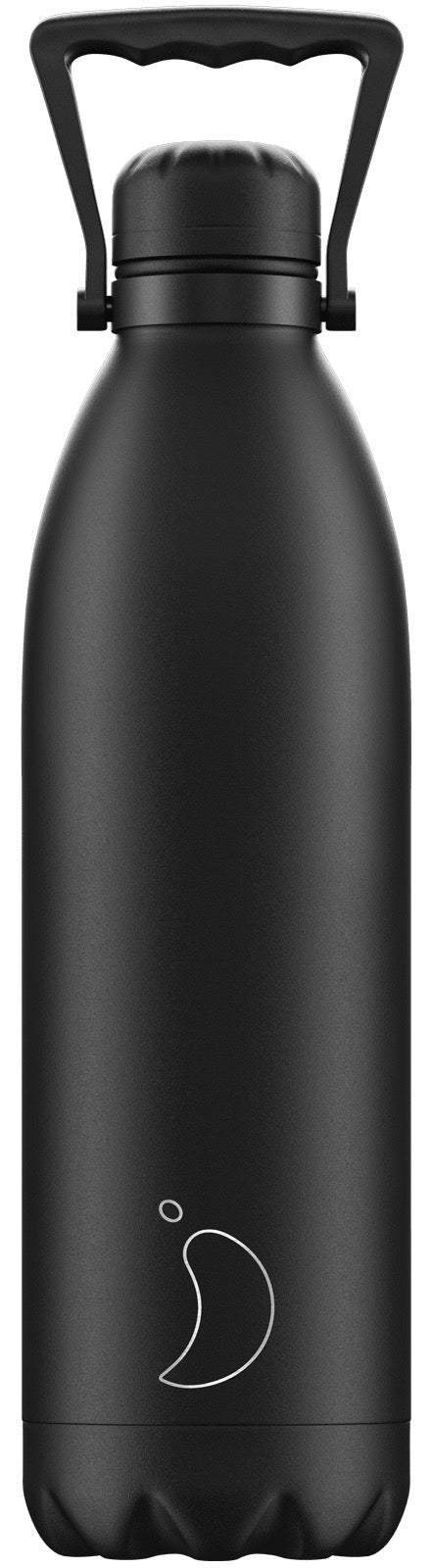 Monochrome All Black Edelstahlflasche 1,8L