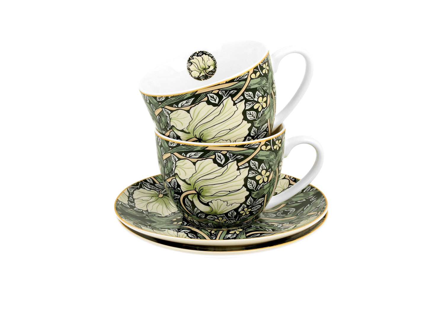 PIMPERNEL inspired by William Morris Kaffeetassen mit Untertasse Zweierset