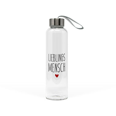 Lieblingsmensch Glasflasche