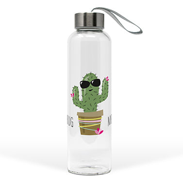 Hug Me Cactus Glasflasche