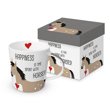 Happiness & Horses Tasse mit Geschenksverpackung