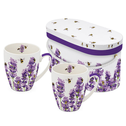 Bees & Lavender Tassen-Zweierset