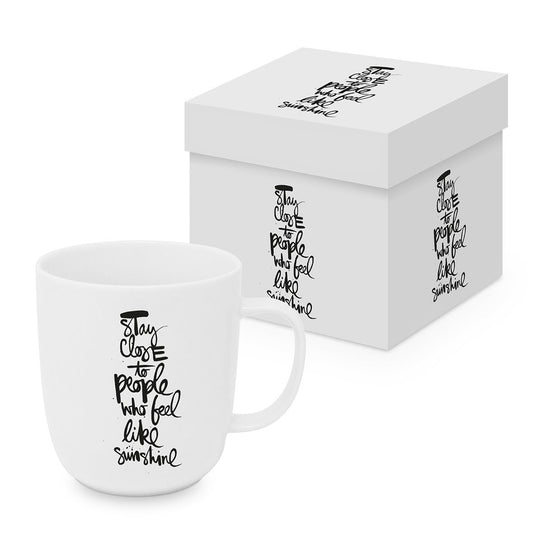 Stay close Tasse mit Geschenksverpackung