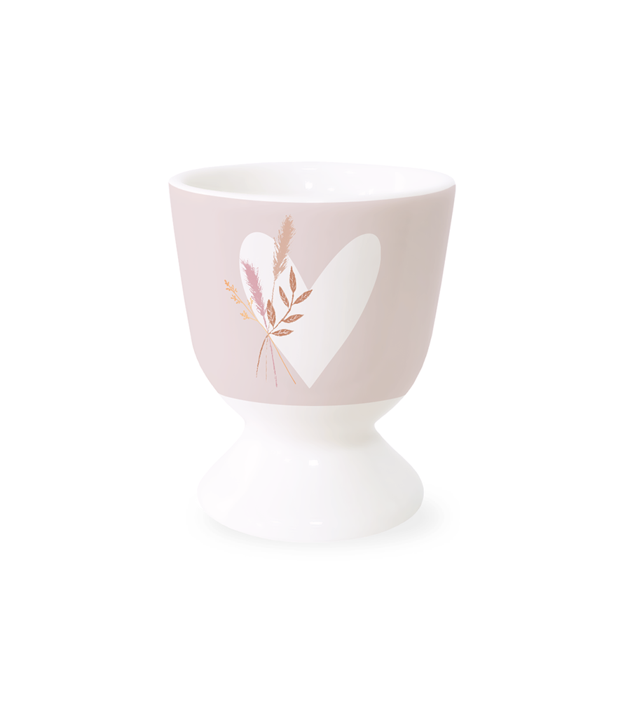 Herz mit Strauß Eierbecher